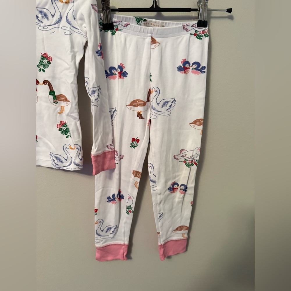 The Beaufort Bonnet Company Swan Print and Pink Accents Pajamas - Picture 5 of 5